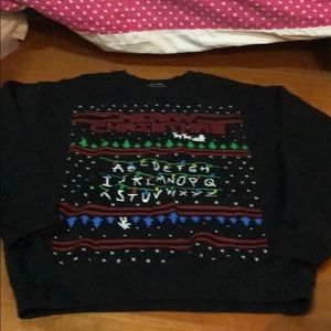 Size M Stranger Things Christmas Sweater